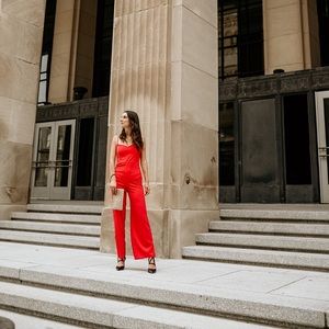 Lulu’s Red Jumpsuit